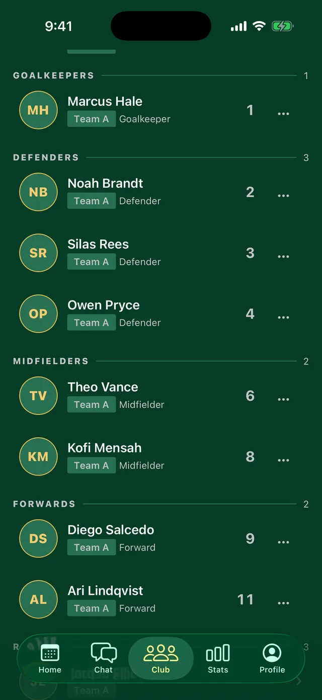 The EasyChamp Club app on a phone